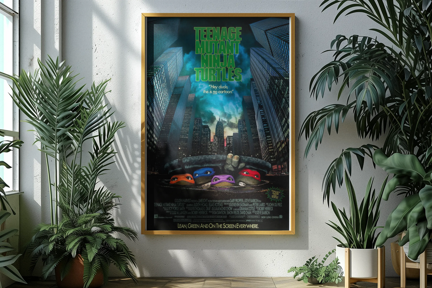 Poster Tortues Ninja 1990, Teenage Mutant ninja turtles movie 1990 Trendsandprints