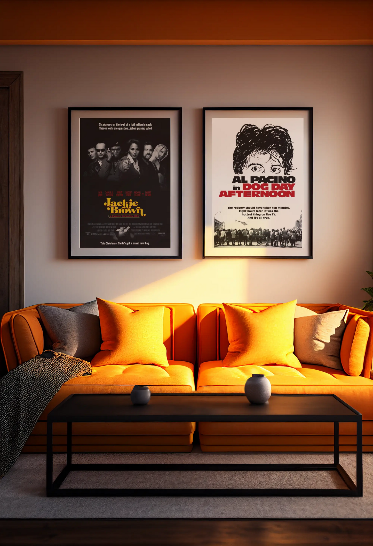 Poster Jackie Brown 1997, Quentin Tarantino film, film culte américain Trendsandprints
