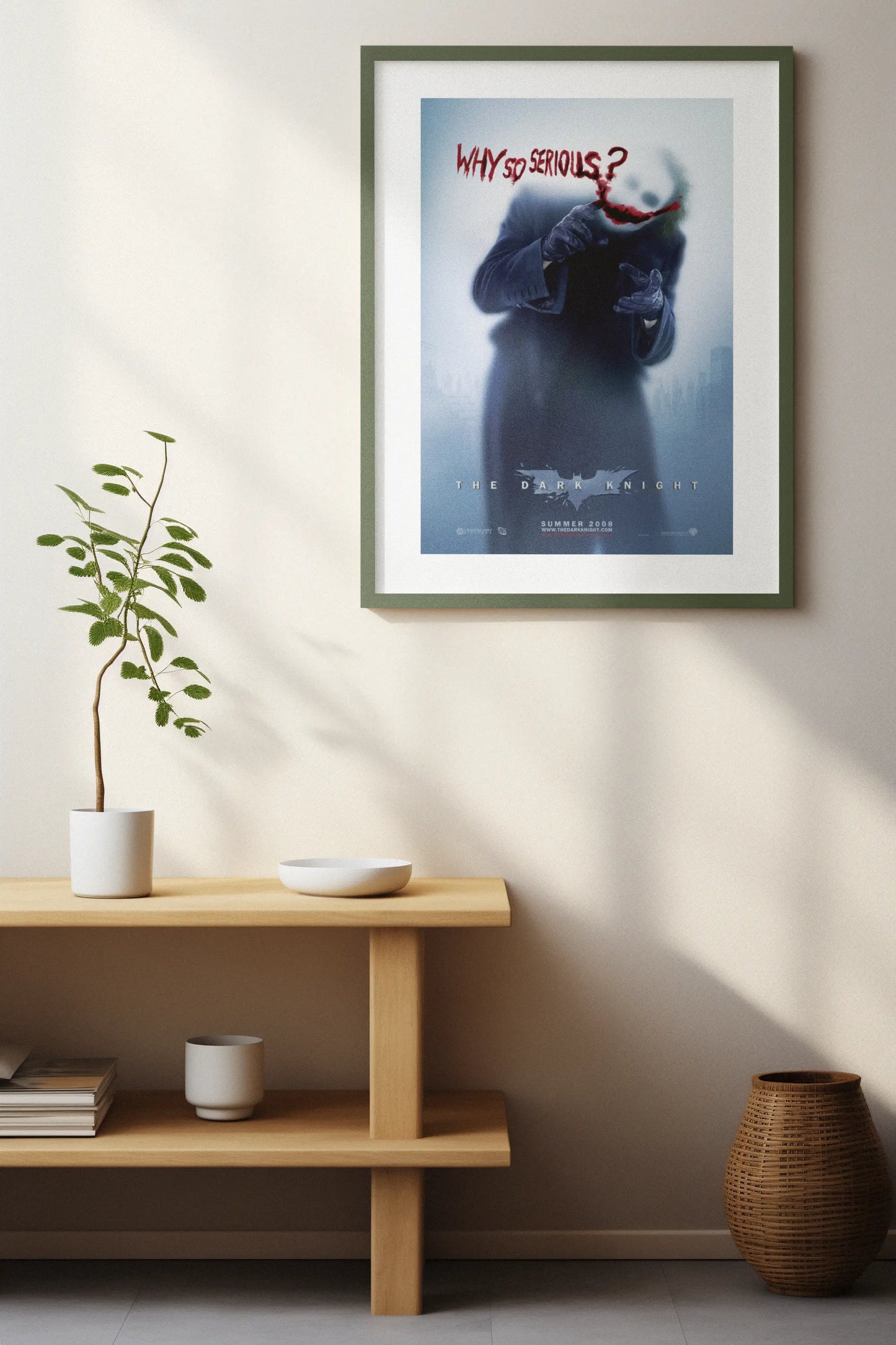 Affiche Batman the dark knight 2008, poster Joker "why so serious" Trendsandprints
