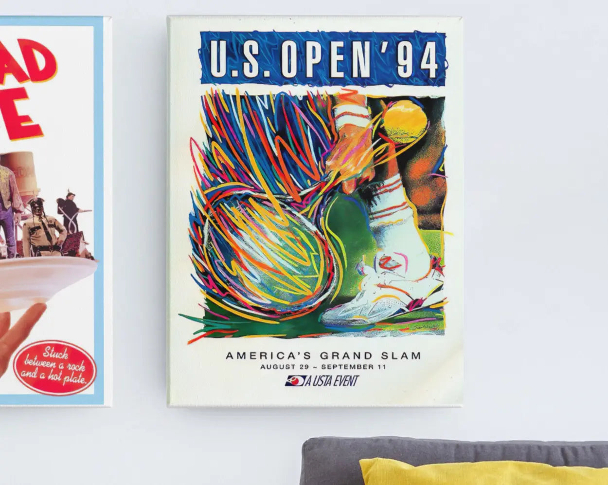US Open 1994 poster, poster tennis, grand chelem tennis Trendsandprints