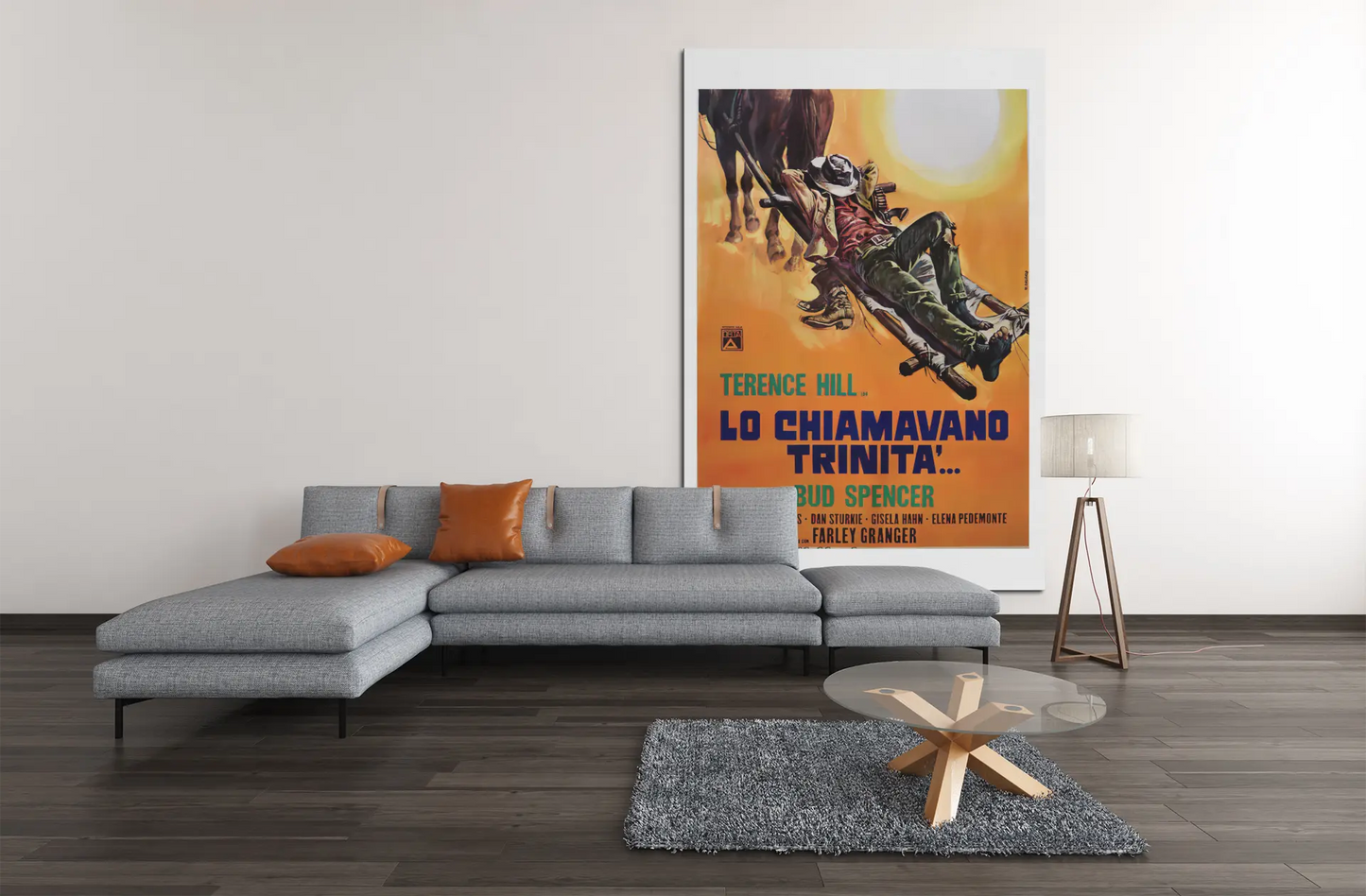 Poster film italien culte "Lo chiamavano Trinità" "on l'appelle trinita" film western spaghetti Trendsandprints