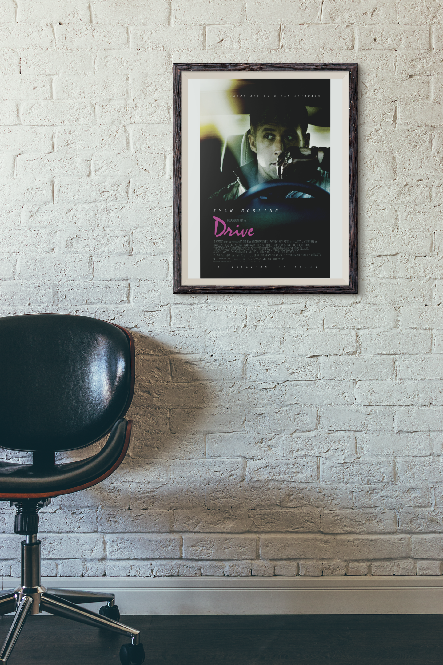 Poster film Drive 2011, film culte Ryan Gosling, thriller américain