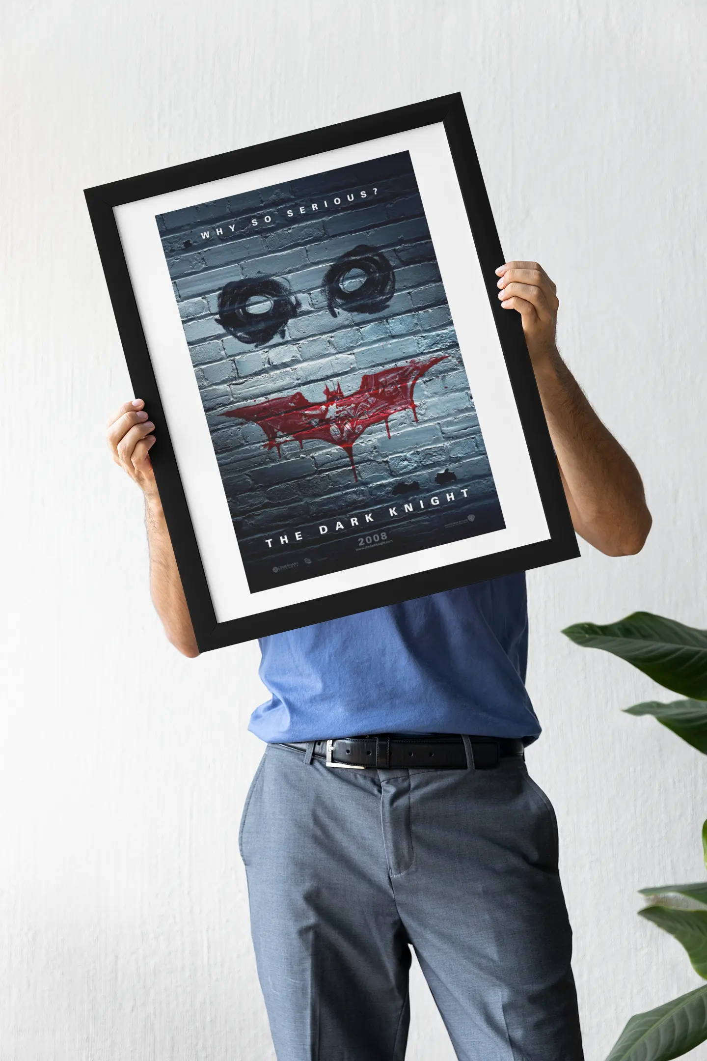 Poster Batman the Dark Knight 2008, Poster Joker Why so serious Trendsandprints