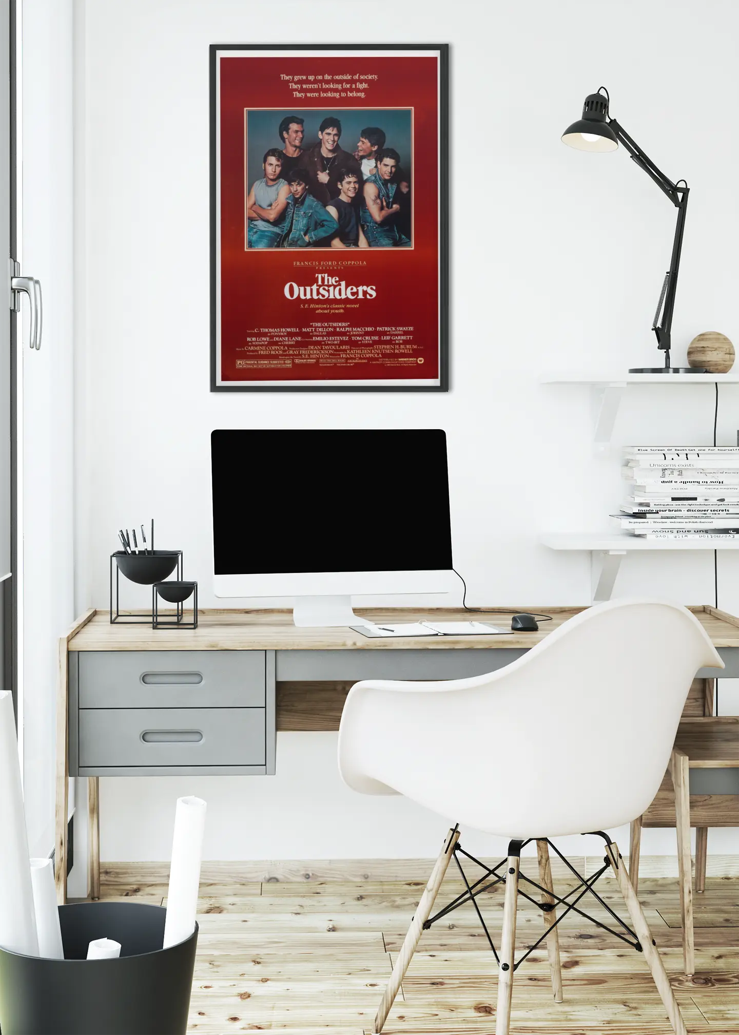 Poster the outsiders 1983, film avec Tom Cruise, Patrick Swayze, film Francis ford coppola Trendsandprints