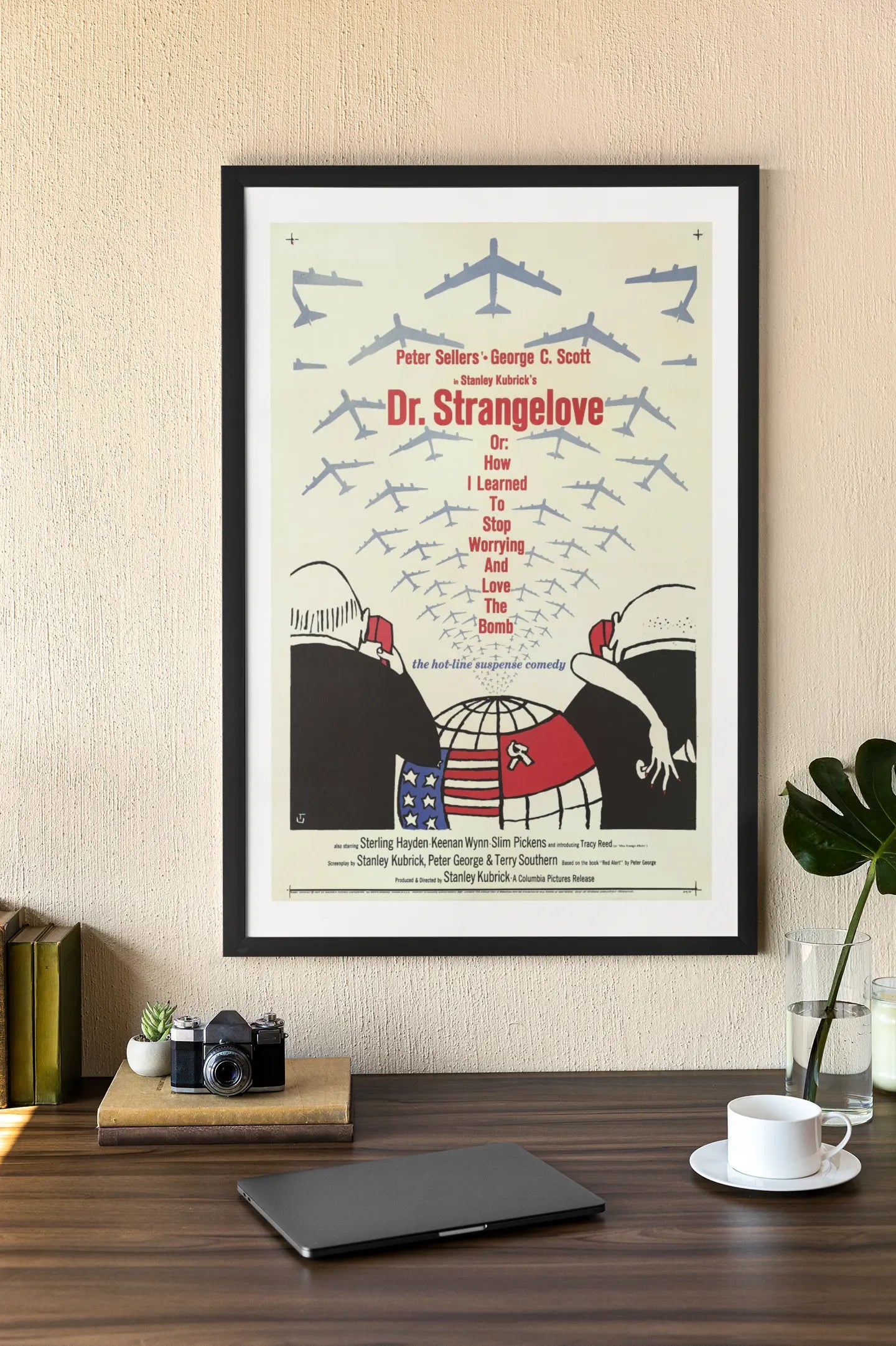 Poster Dr Strangelove, Dr Folamour, film Stanley Kubrick 1964 Trendsandprints