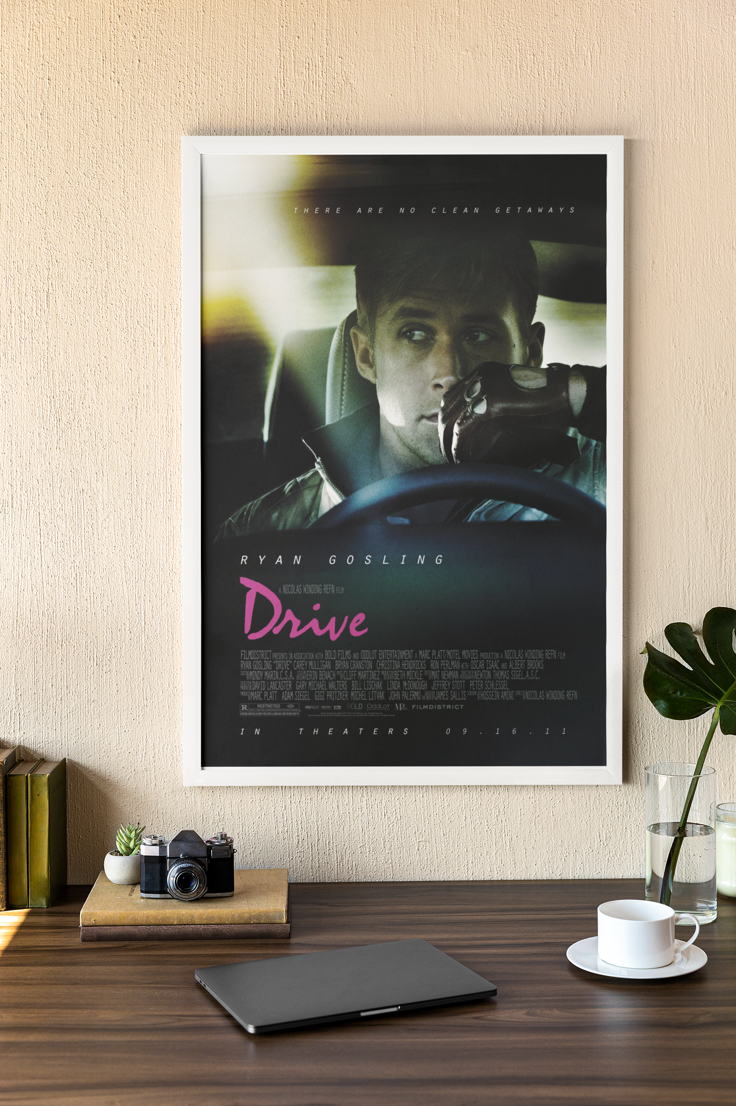 Poster film Drive 2011, film culte Ryan Gosling, thriller américain