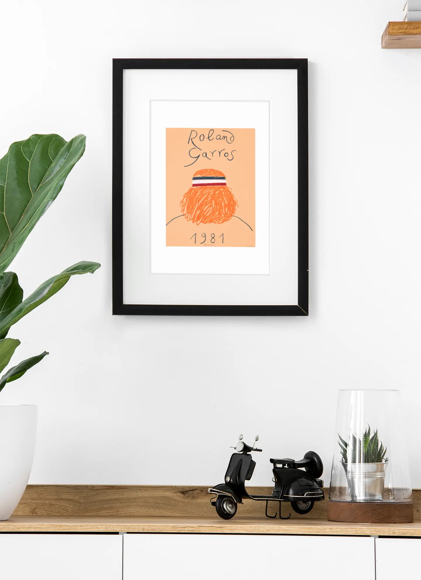 Affiche Roland Garros 1981, poster Roland Garros 1981, poster tennis, Trendsandprints
