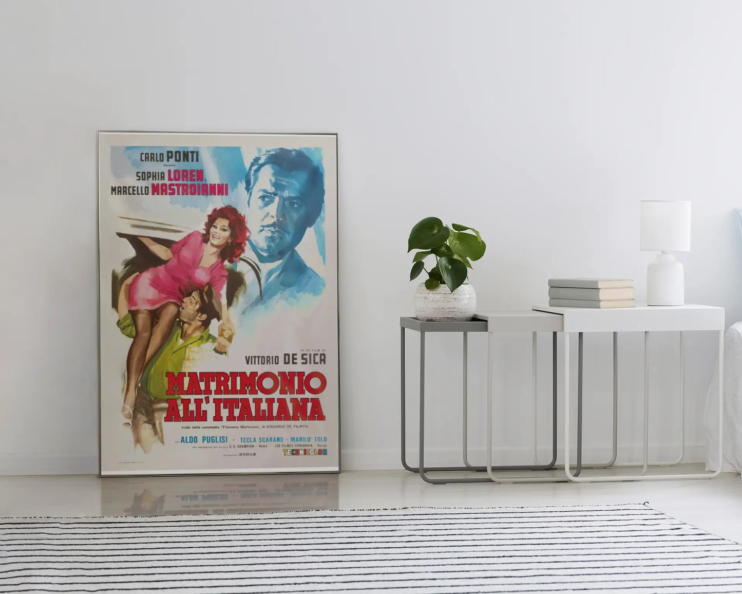 Poster Matrimonio all italiana, film italien sophia loren, marcella mastroianni, comédie italienne Trendsandprints