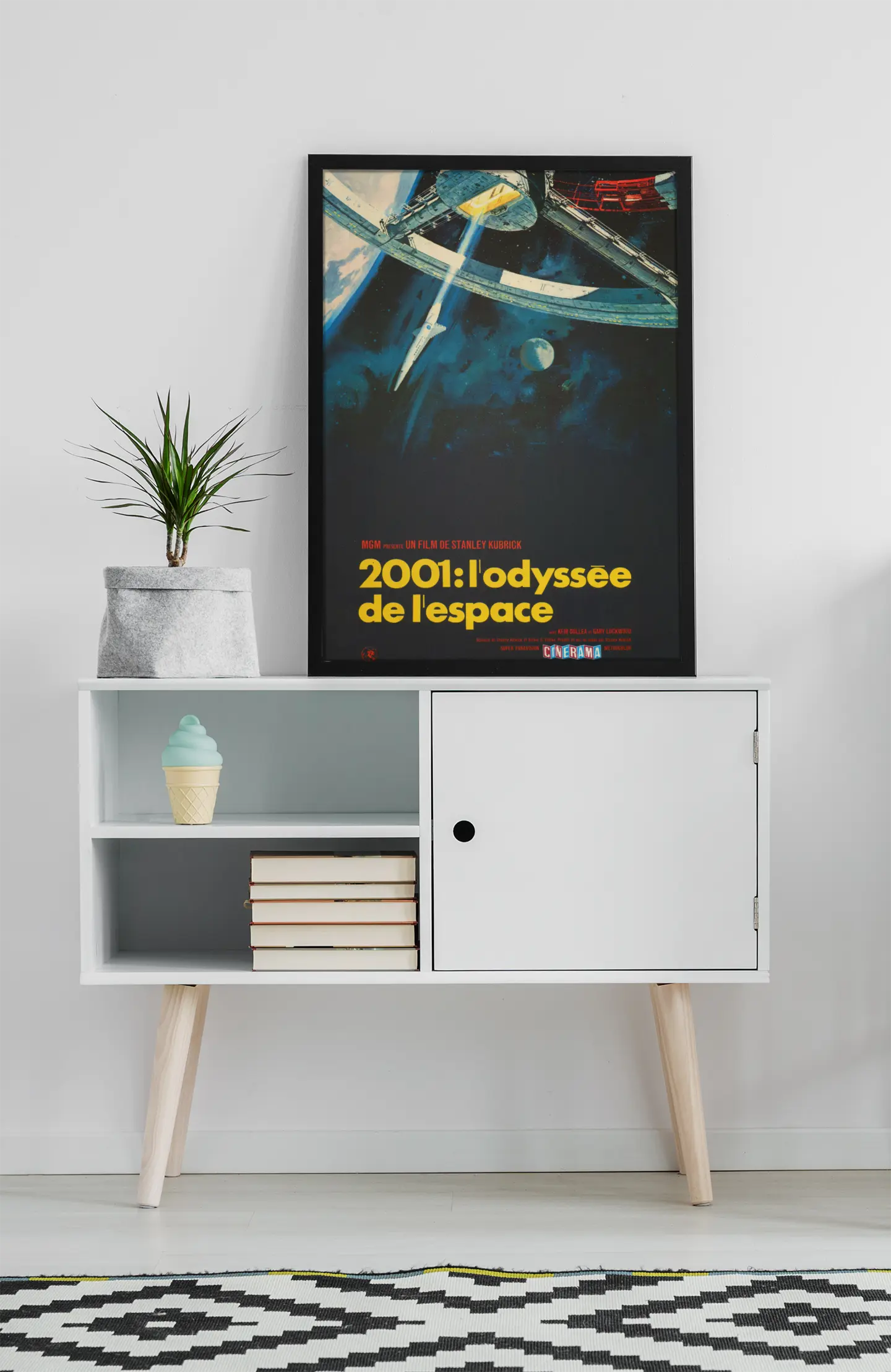 Poster l'odyssée de l'espace, film culte stanley kubrick Trendsandprints