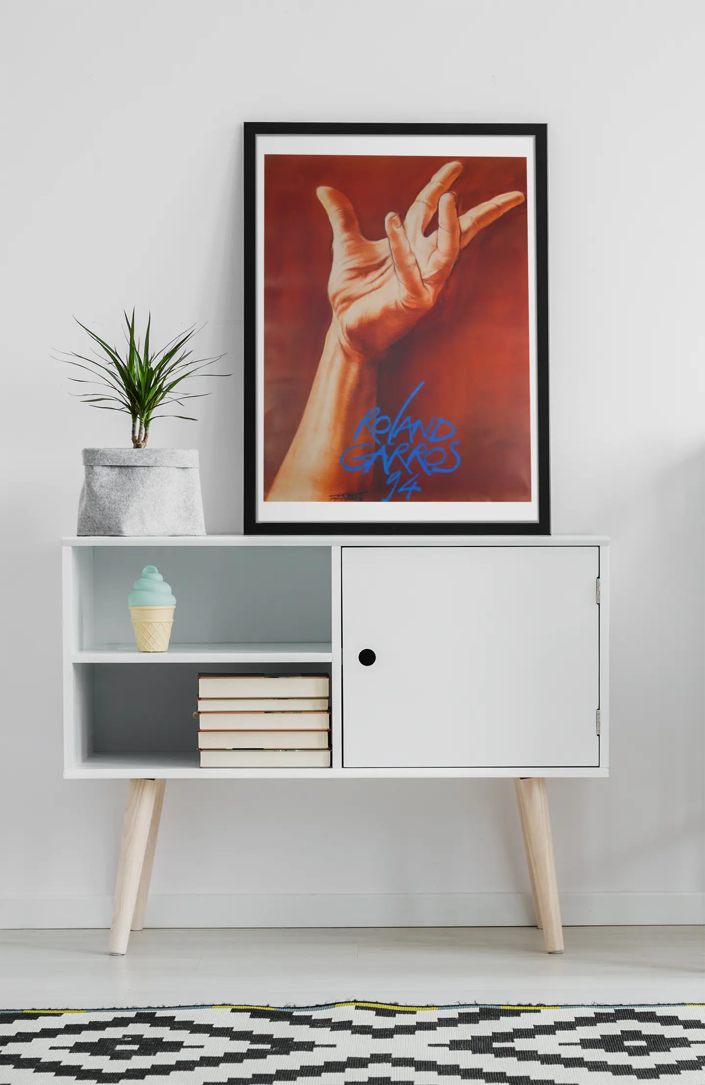 Reproduction poster Roland Garros 1994 par Ernest Pignon Trendsandprints
