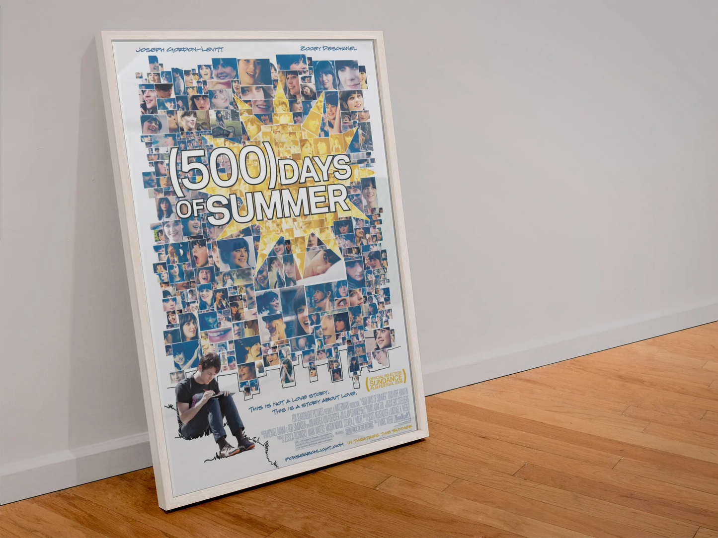 Poster (500) days of summer, film de romance, film d'amour Trendsandprints