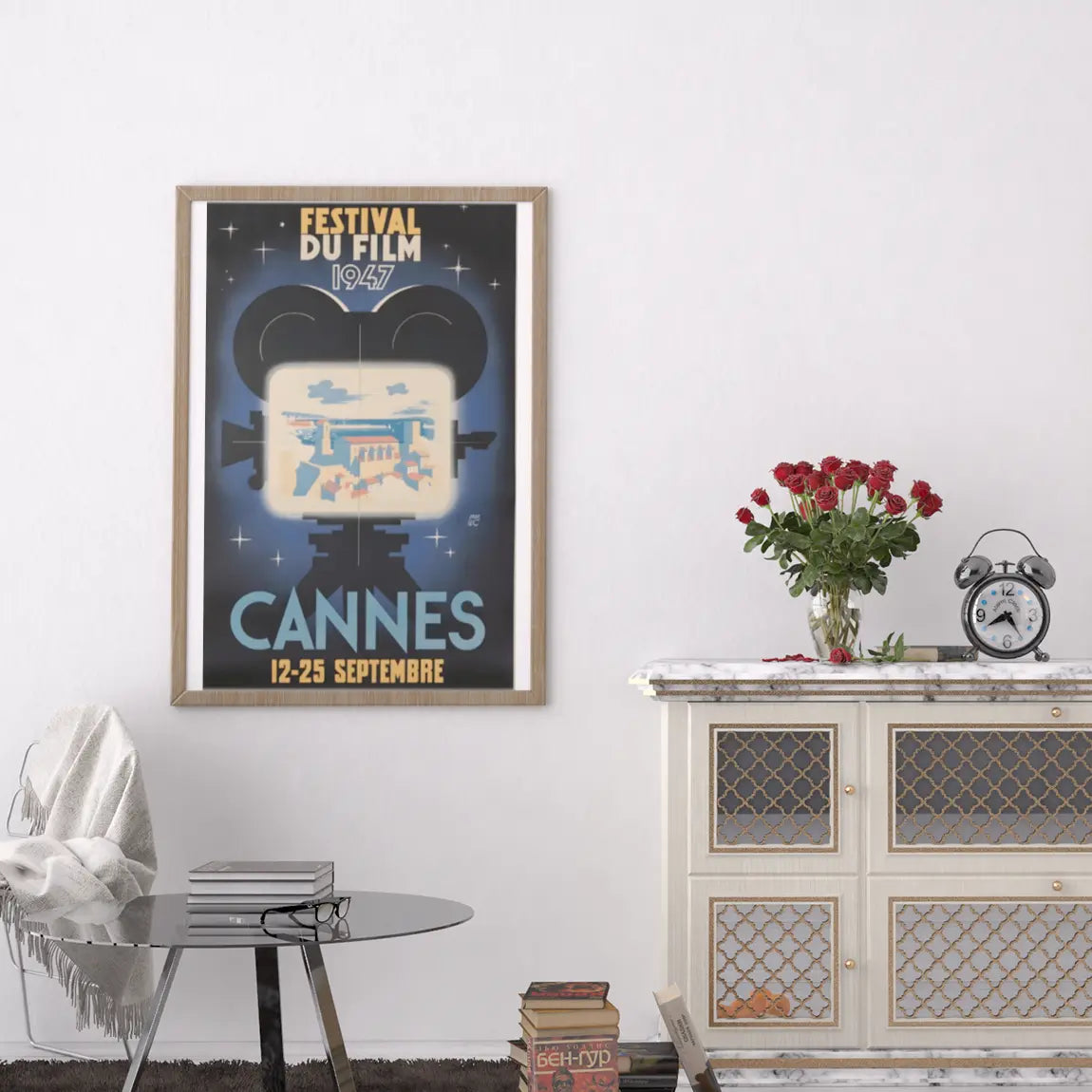Poster Festival de Cannes 1947, affiche française vintage Trendsandprints