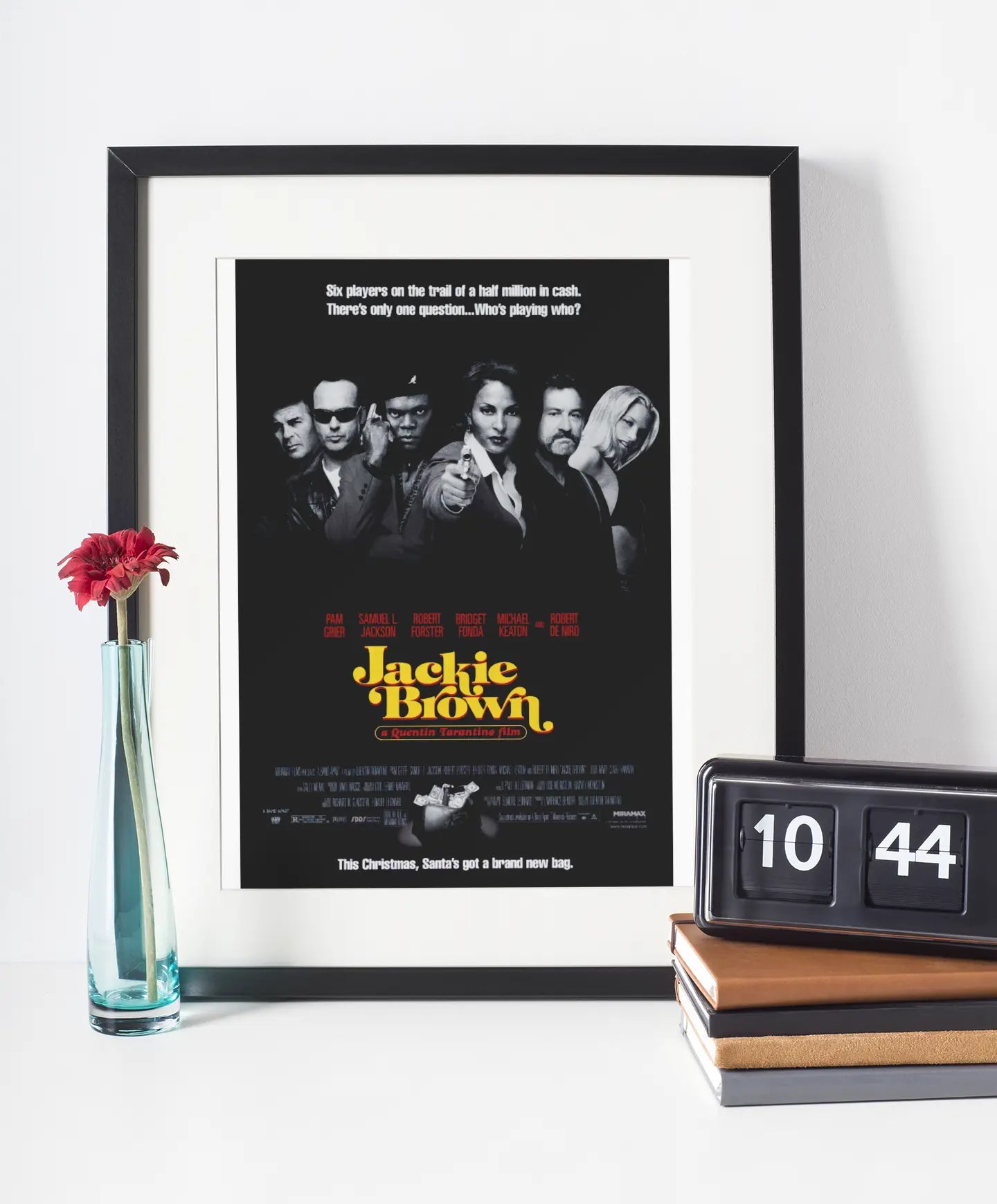 Poster Jackie Brown 1997, Quentin Tarantino film, film culte américain Trendsandprints