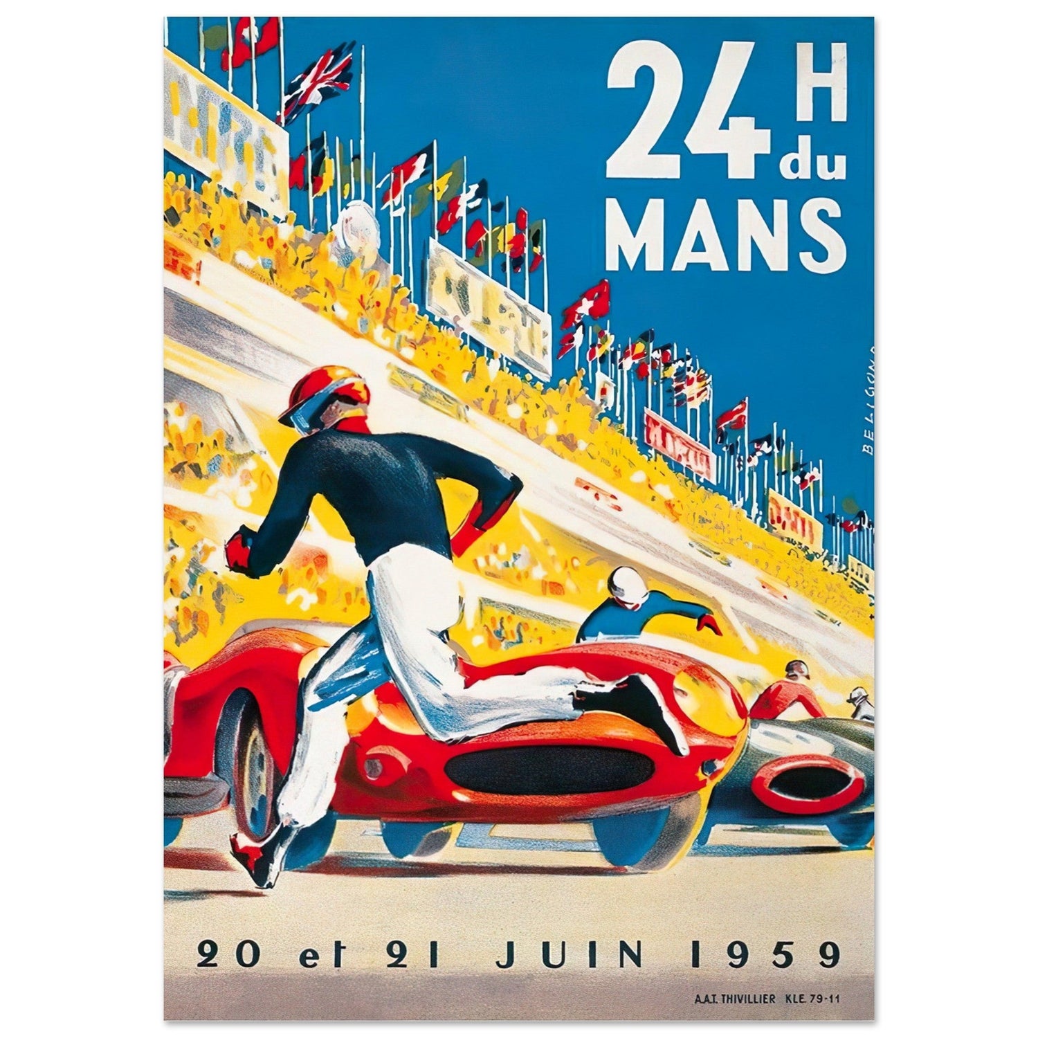 Collection Automobile - posters courses vintage