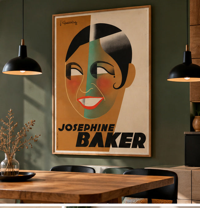 Affiche Joséphine Baker 1931 — Jean Chassaing, Poster Art Déco Vintage