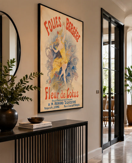 Affiche Folies Bergère « Fleur de Lotus » — Jules Chéret, Poster Belle Époque 1893