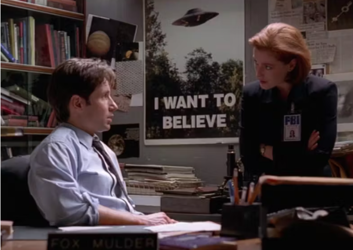 Poster "I want to believe" poster x files, poster ET