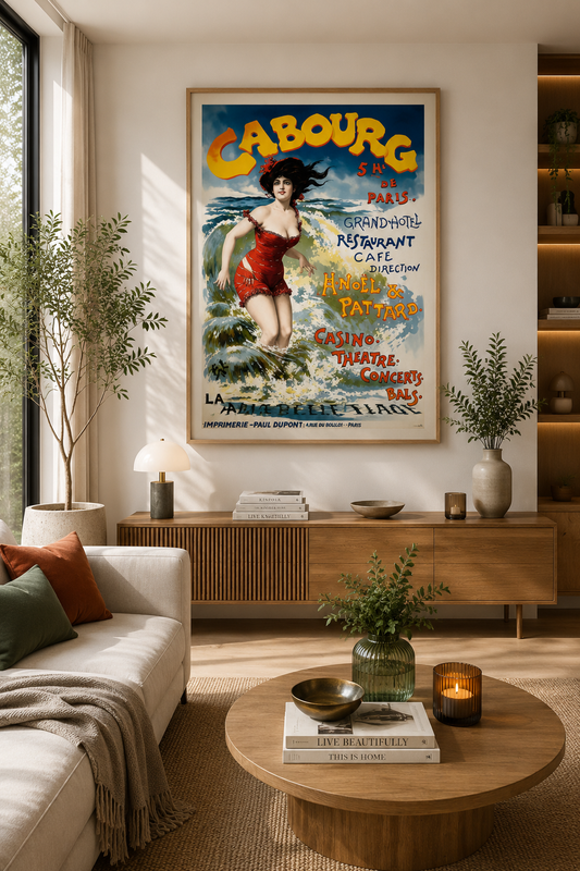 Affiche Cabourg Vintage — Pal, Poster Belle Époque Normandie