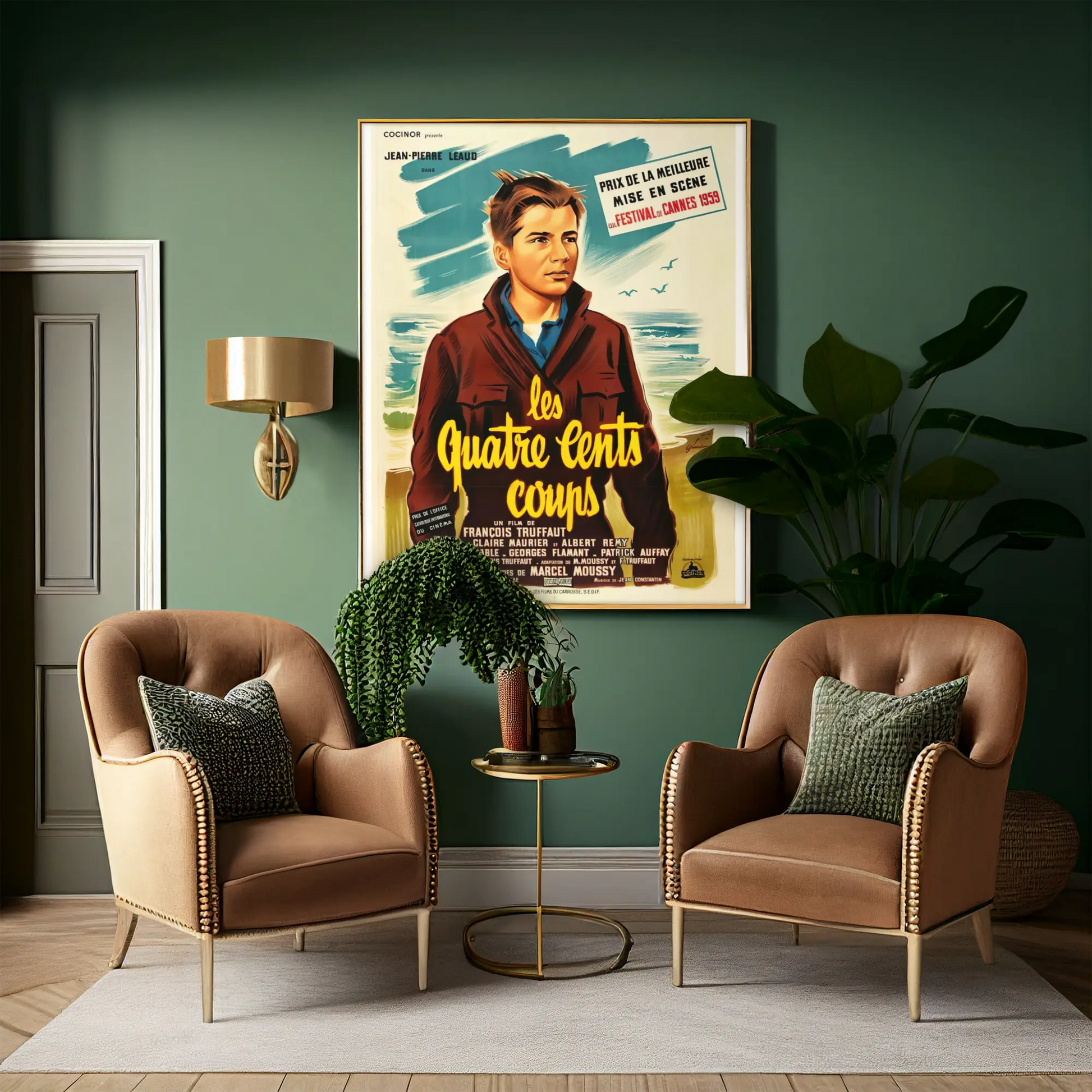 Poster les 400 coups, film truffaut, poster film français culte Trendsandprints