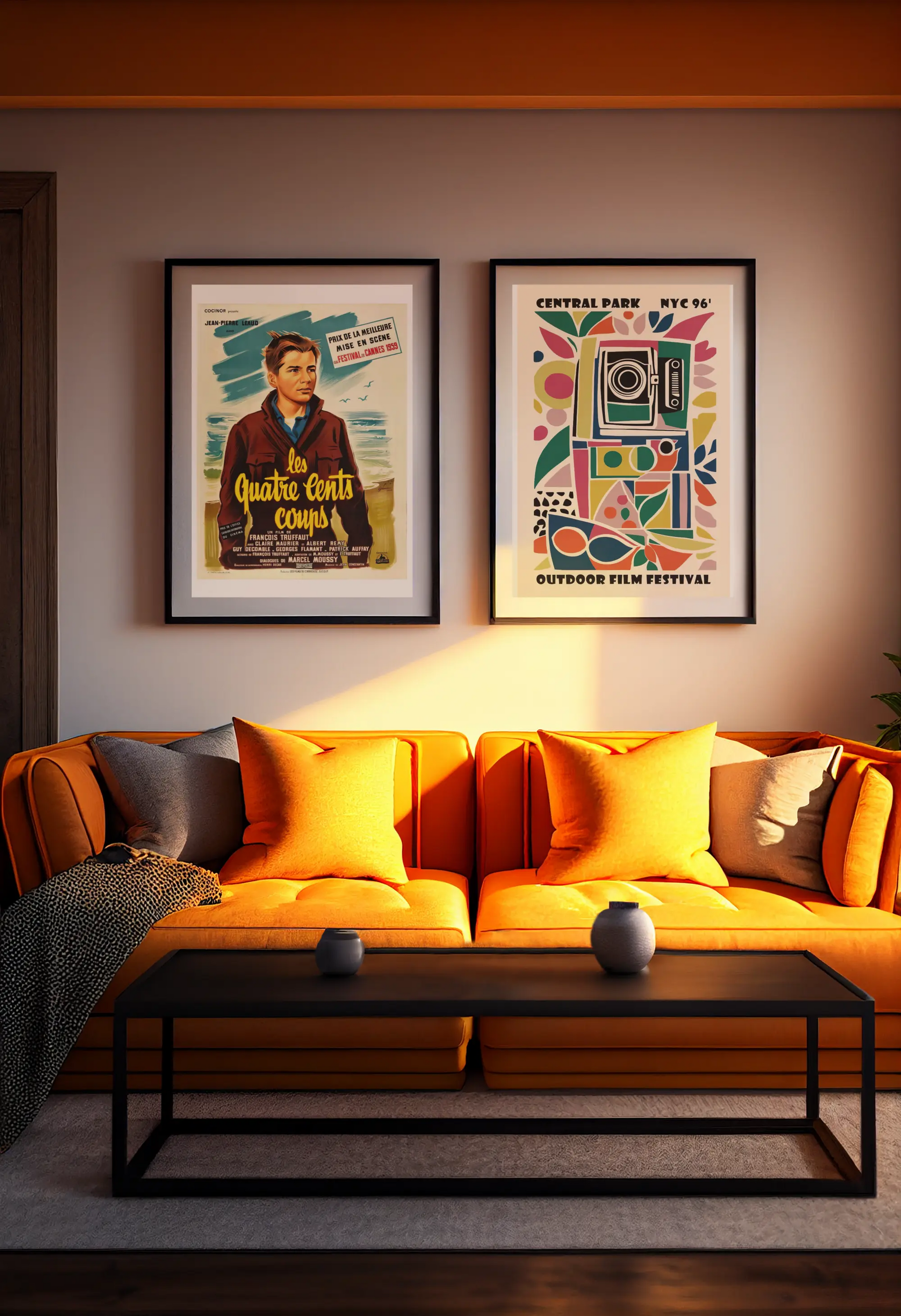 Poster les 400 coups, film truffaut, poster film français culte Trendsandprints