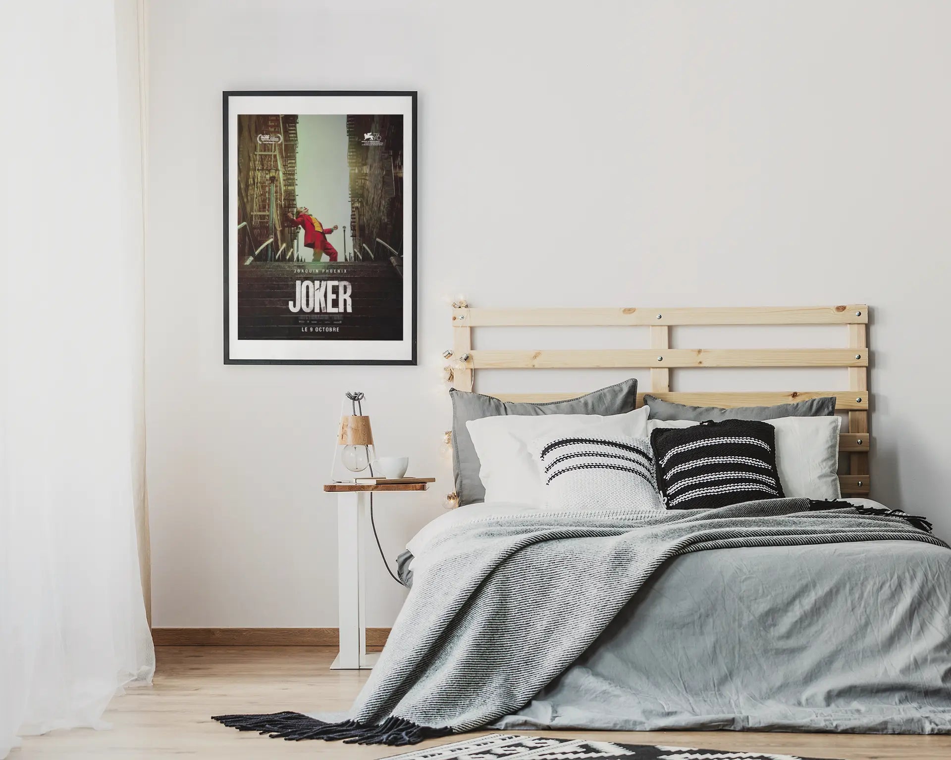 Poster le Joker avec Joaquin Phoenix, film culte américain, film Batman Trendsandprints