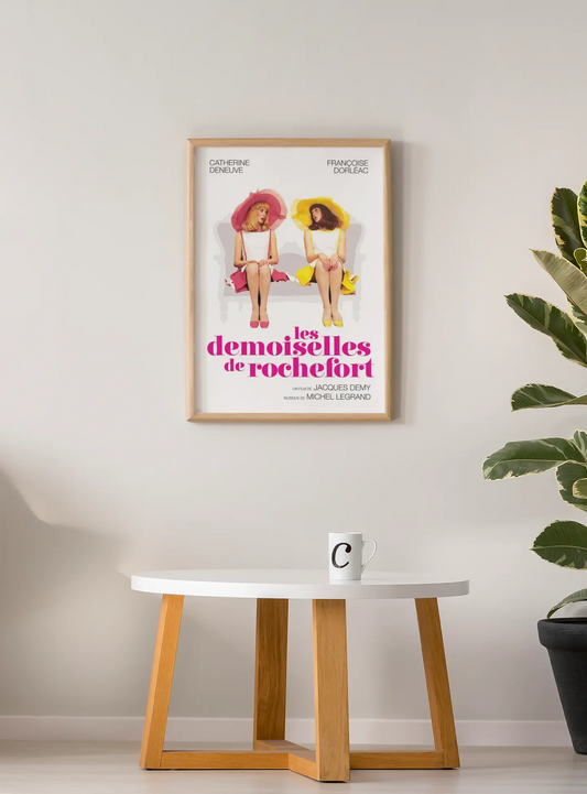 Poster film culte les demoiselles de rochefort, poster catherine deneuve françoise dorleac Trendsandprints
