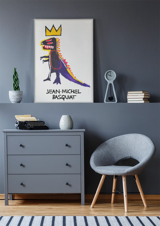Poster Dinosaure Jean-Michel Basquiat Trendsandprints