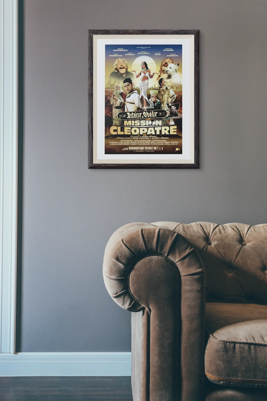 Poster film culte français Asterix et Obelix mission Cleopatre, comédie française culte Trendsandprints