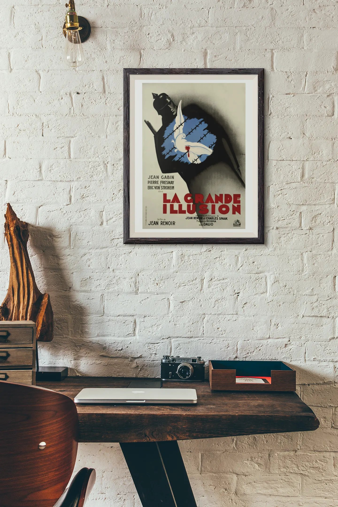 Poster la grande illusion de Jean Renoir, avec Jean Gabin. Film culte français, bernard lancy poster Trendsandprints