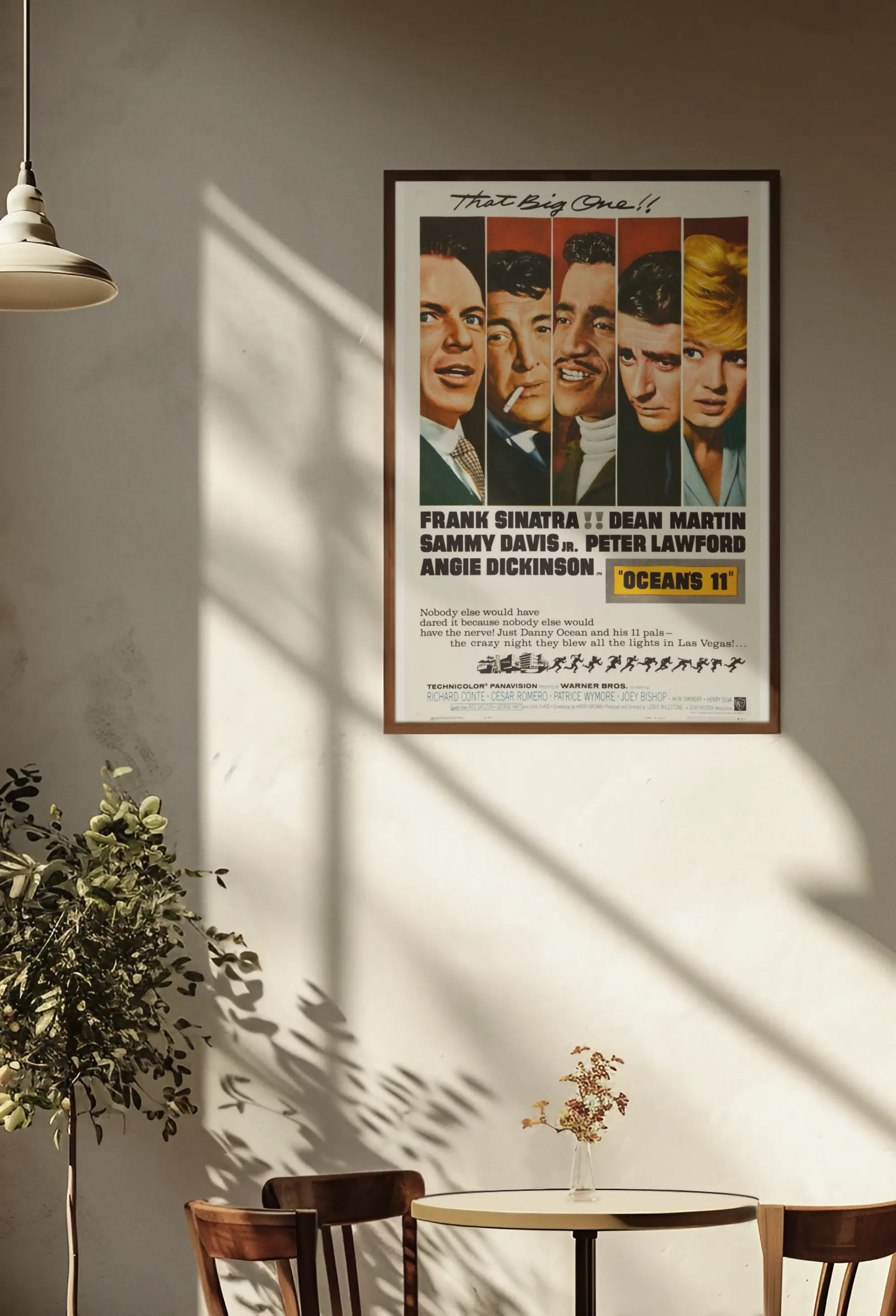 Ocean's 11 poster, film Ocean's Eleven 1960, film culte américain, poster vintage américain Trendsandprints