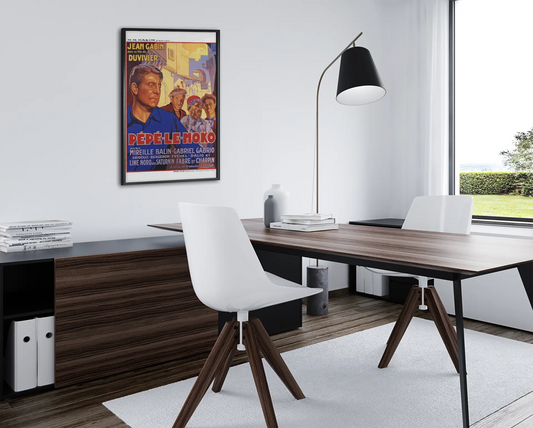 Poster Pépé le Moko avec Jean Gabin, film classique français Trendsandprints