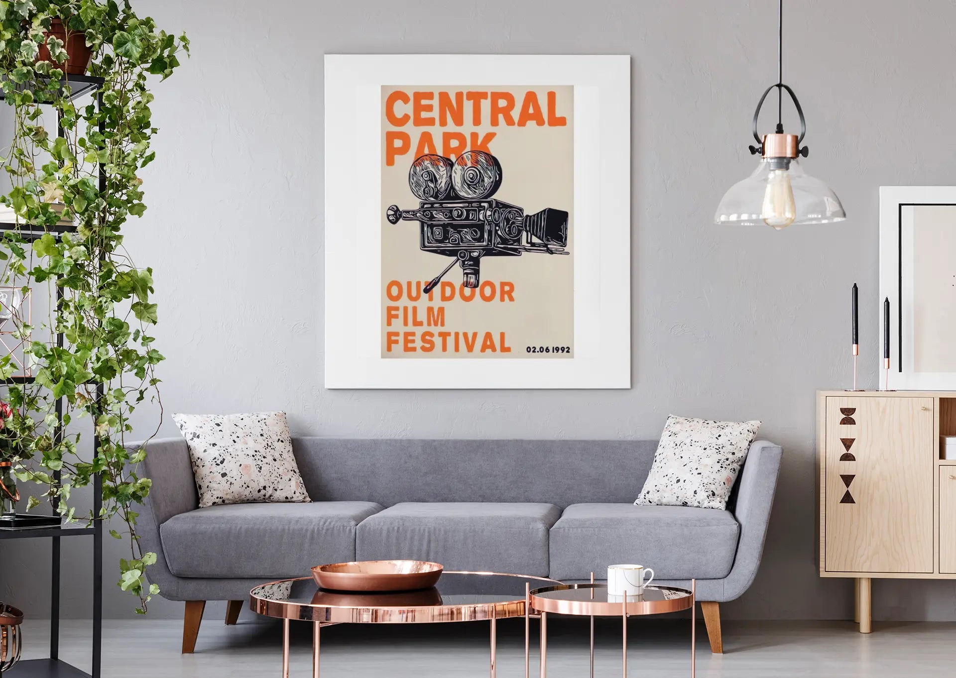 Poster film festival de New York Central park outdoor 1992  film festival poster Trendsandprints