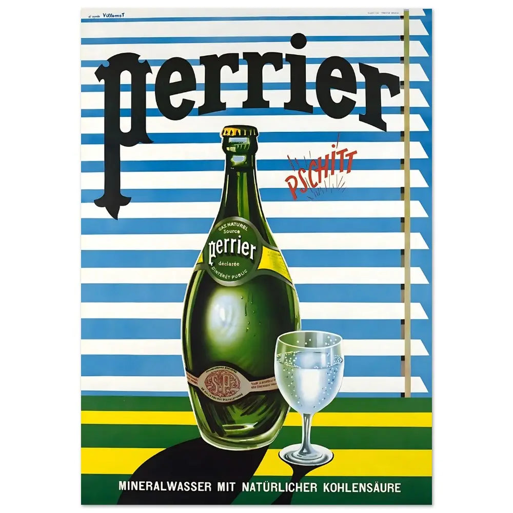 Poster Perrier Villemot