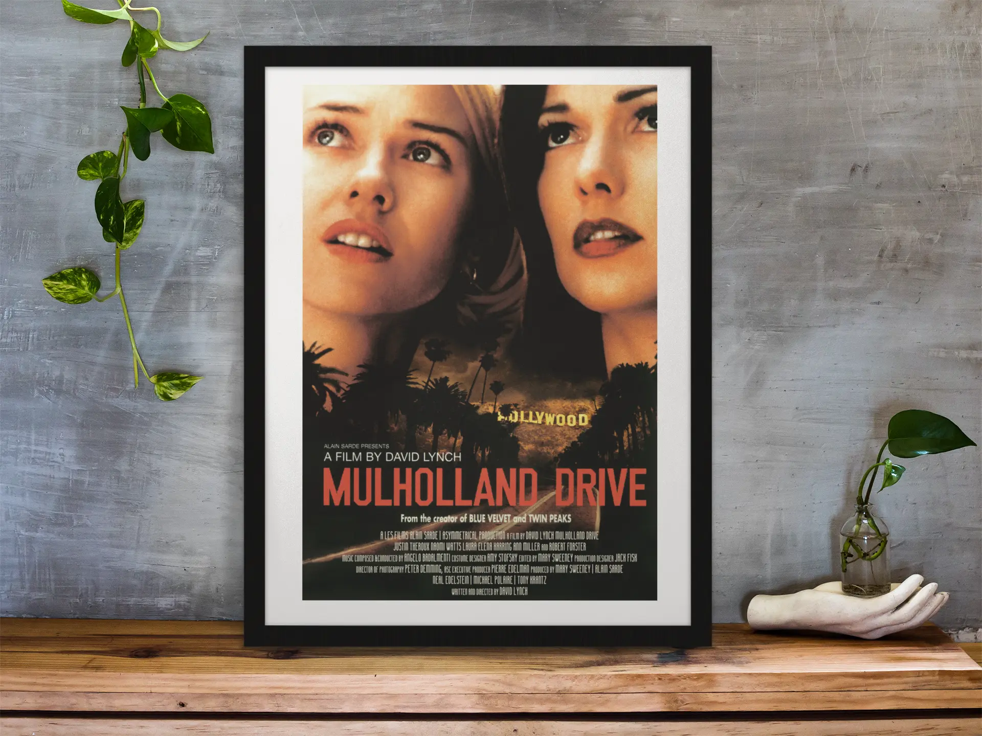 Mulholland drive poster, film culte David Lynch Trendsandprints