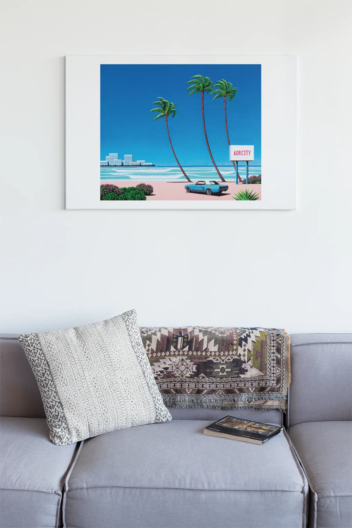 Poster Hiroshi Nagai Light Mellow, poster city pop, décoration murale city pop Trendsandprints