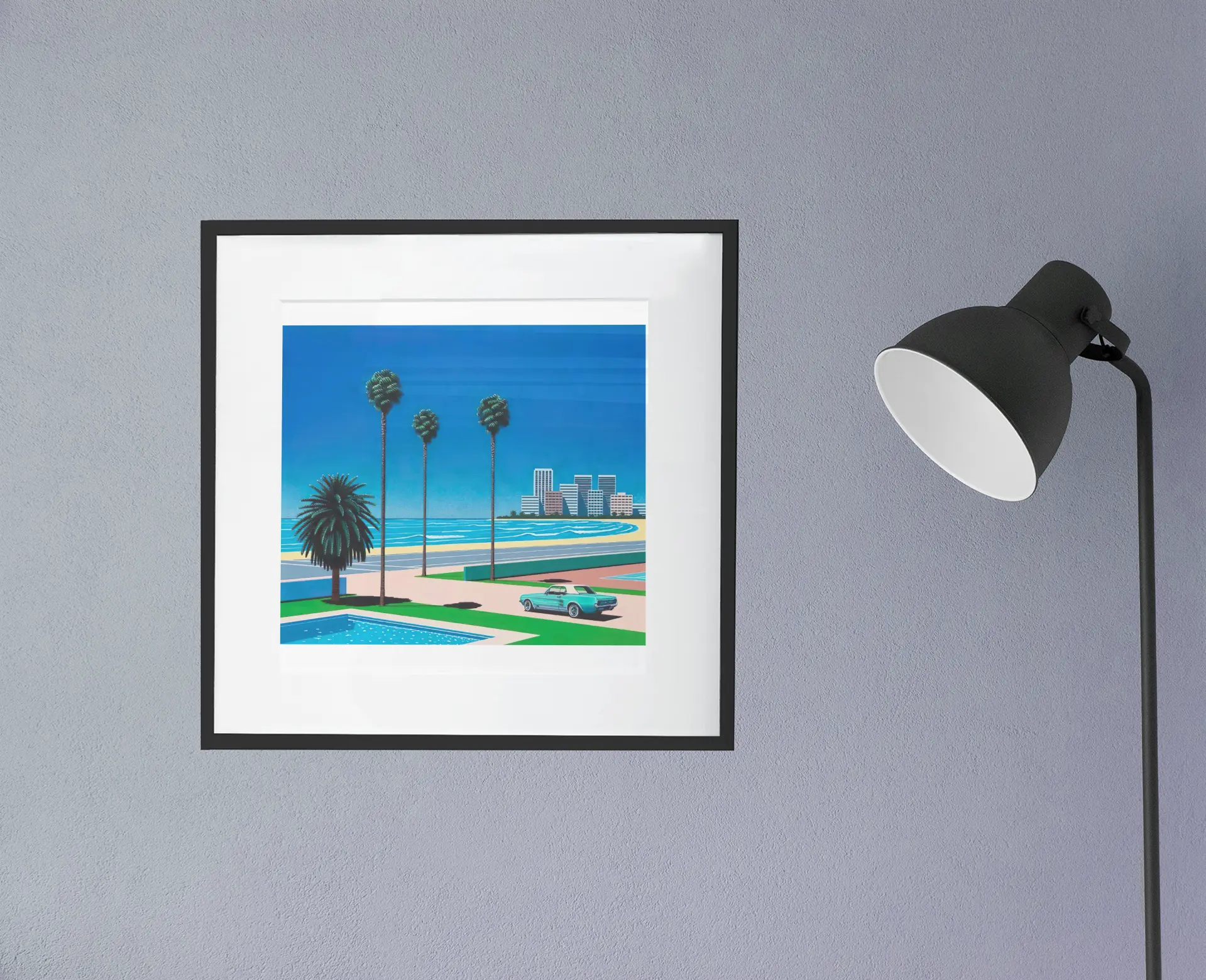 Poster Hiroshi Nagai, poster Californie, poster city pop Trendsandprints
