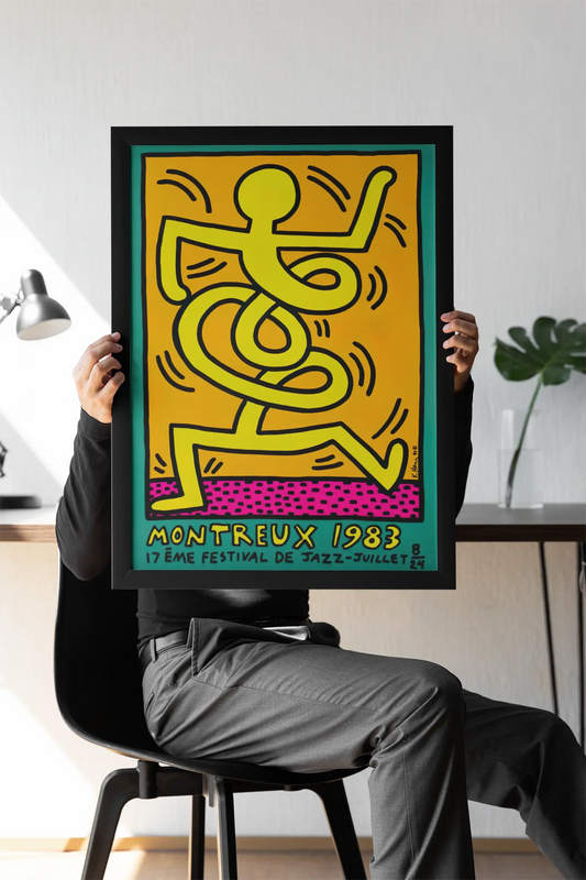 Poster Keith Haring Festival de Montreux 1983 Trendsandprints