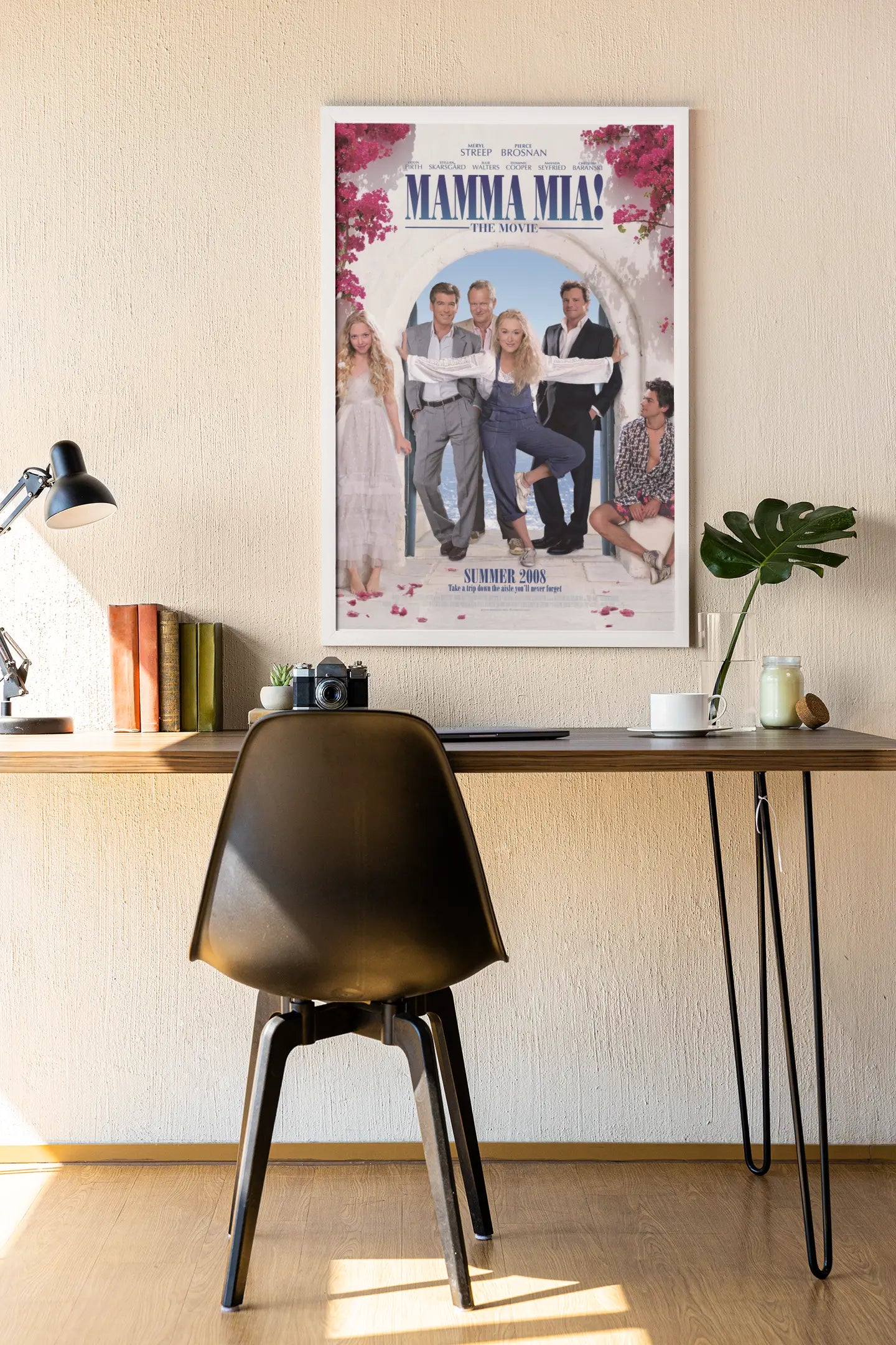 Poster film culte Mamma Mia, film 2008, film d'amour Trendsandprints