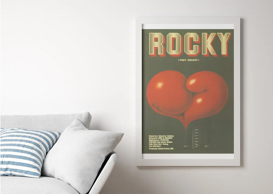 Poster Rocky en polonais, film Rocky Sylvester Stallone, poster rare Trendsandprints