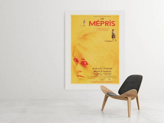 Poster le mépris, film brigitte bardot, film godard, film culte français Trendsandprints