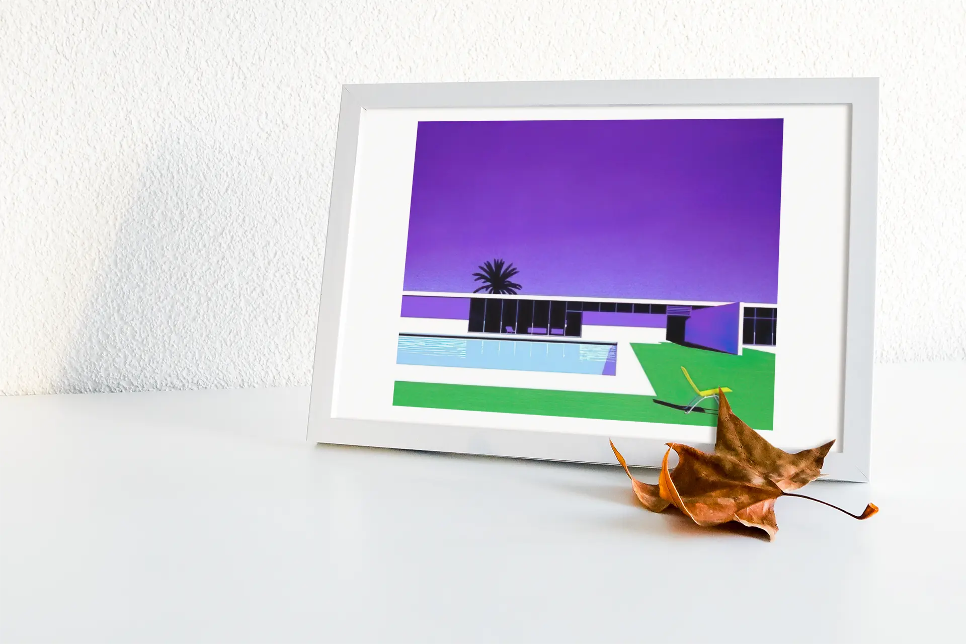 Poster Hiroshi Nagai "Summer break " AOR CITY, décoration murale épurée architecturale et city pop Trendsandprints