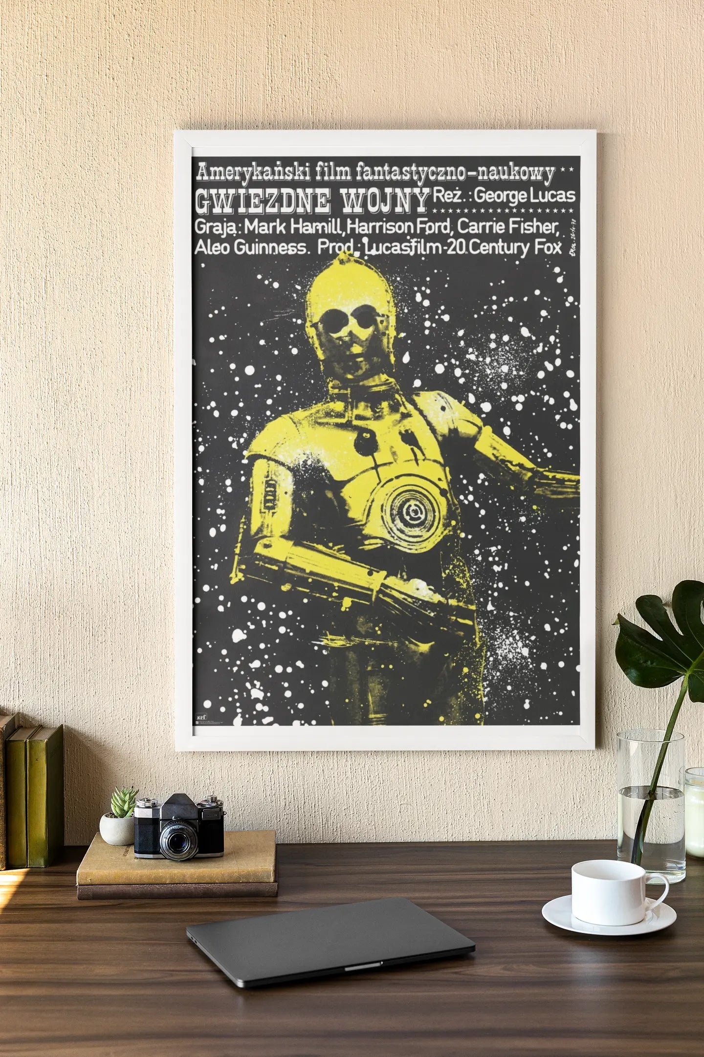 Poster Star Wars un nouvel espoir en polonais, poster science-fiction rare Trendsandprints