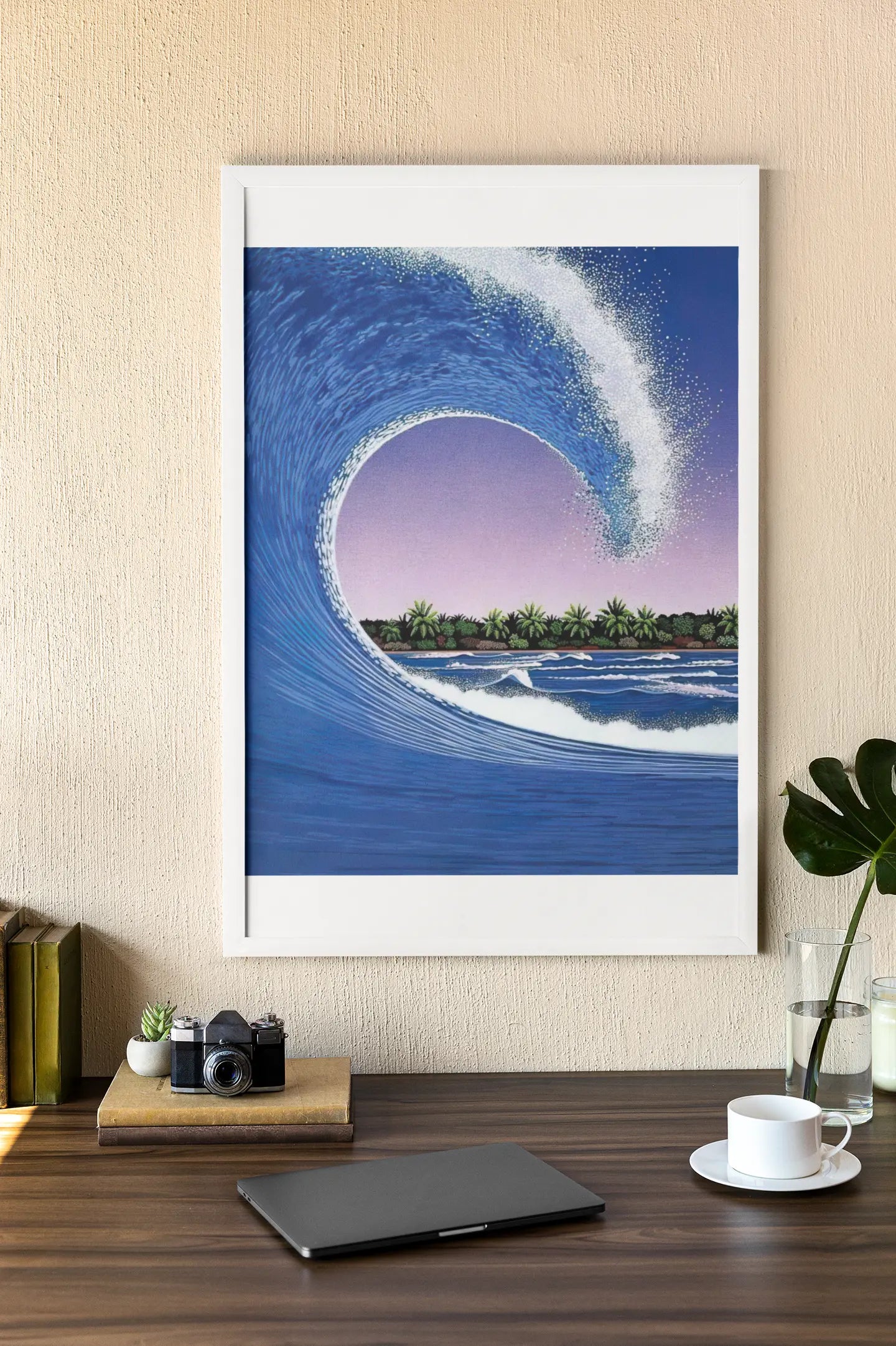 Poster Surf Up Hiroshi Nagai, poster Californie, amateur Hiroshi Nagai Trendsandprints