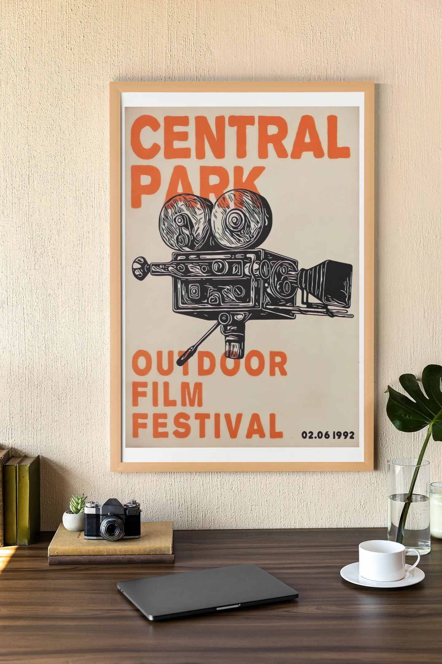 Poster film festival de New York Central park outdoor 1992  film festival poster Trendsandprints