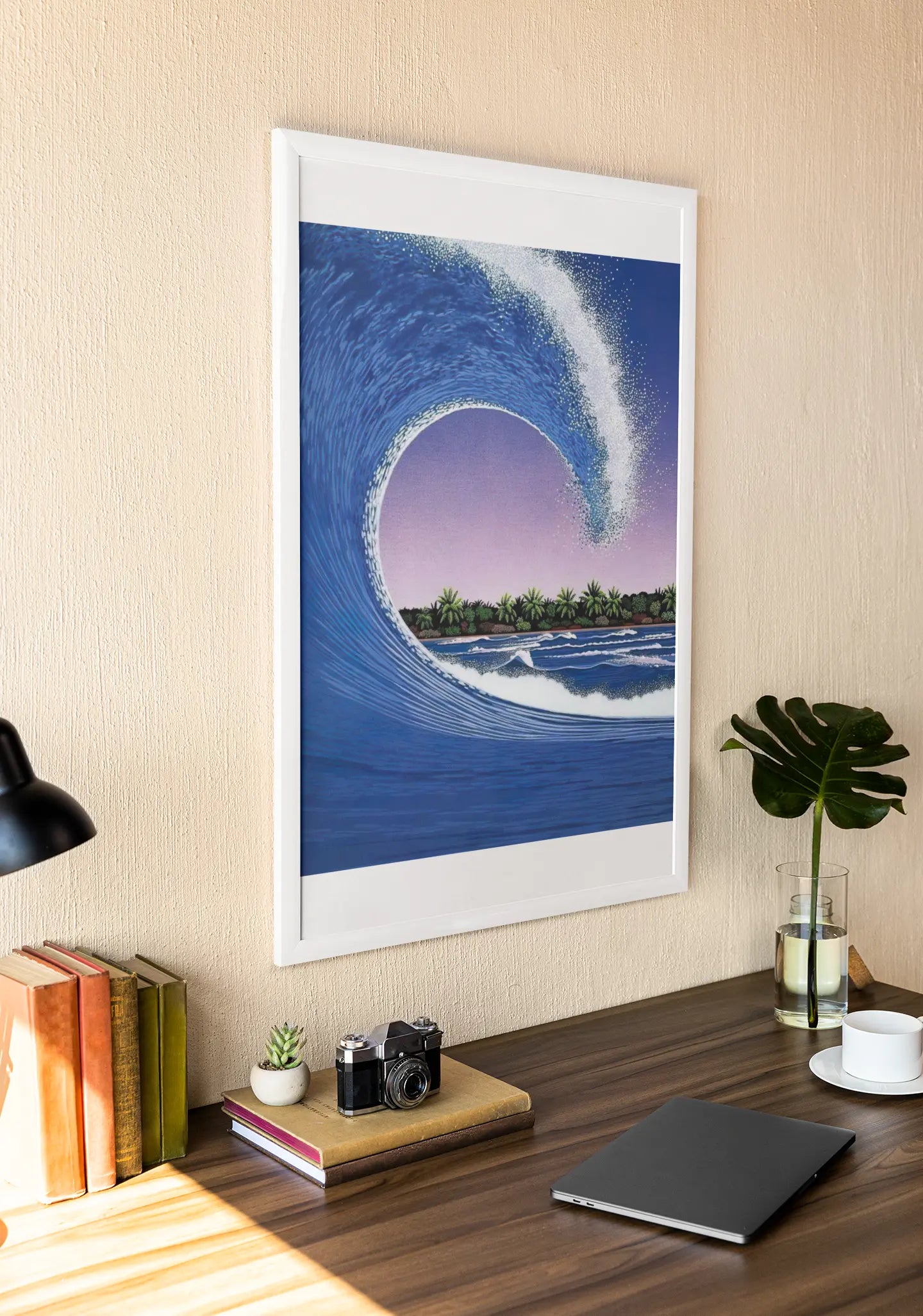 Poster Surf Up Hiroshi Nagai, poster Californie, amateur Hiroshi Nagai Trendsandprints