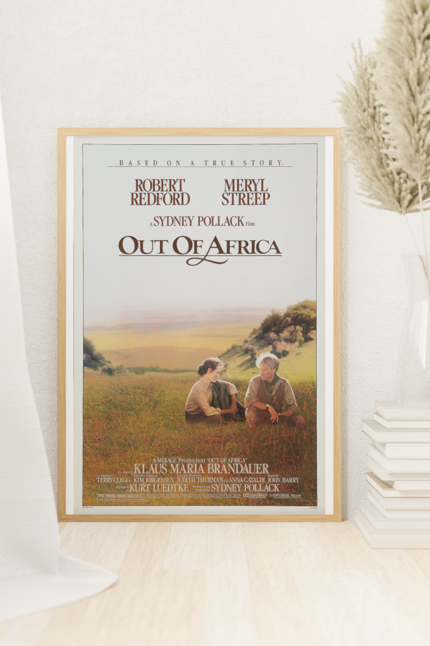 Poster "Out of Africa", cult film from 1985, love film