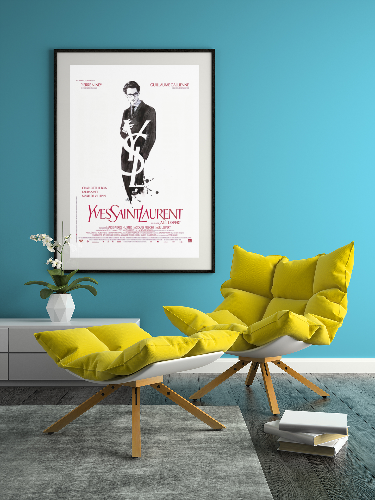Poster film Yves Saint Laurent, film 2014, Pierre Niney - Trendsandprints