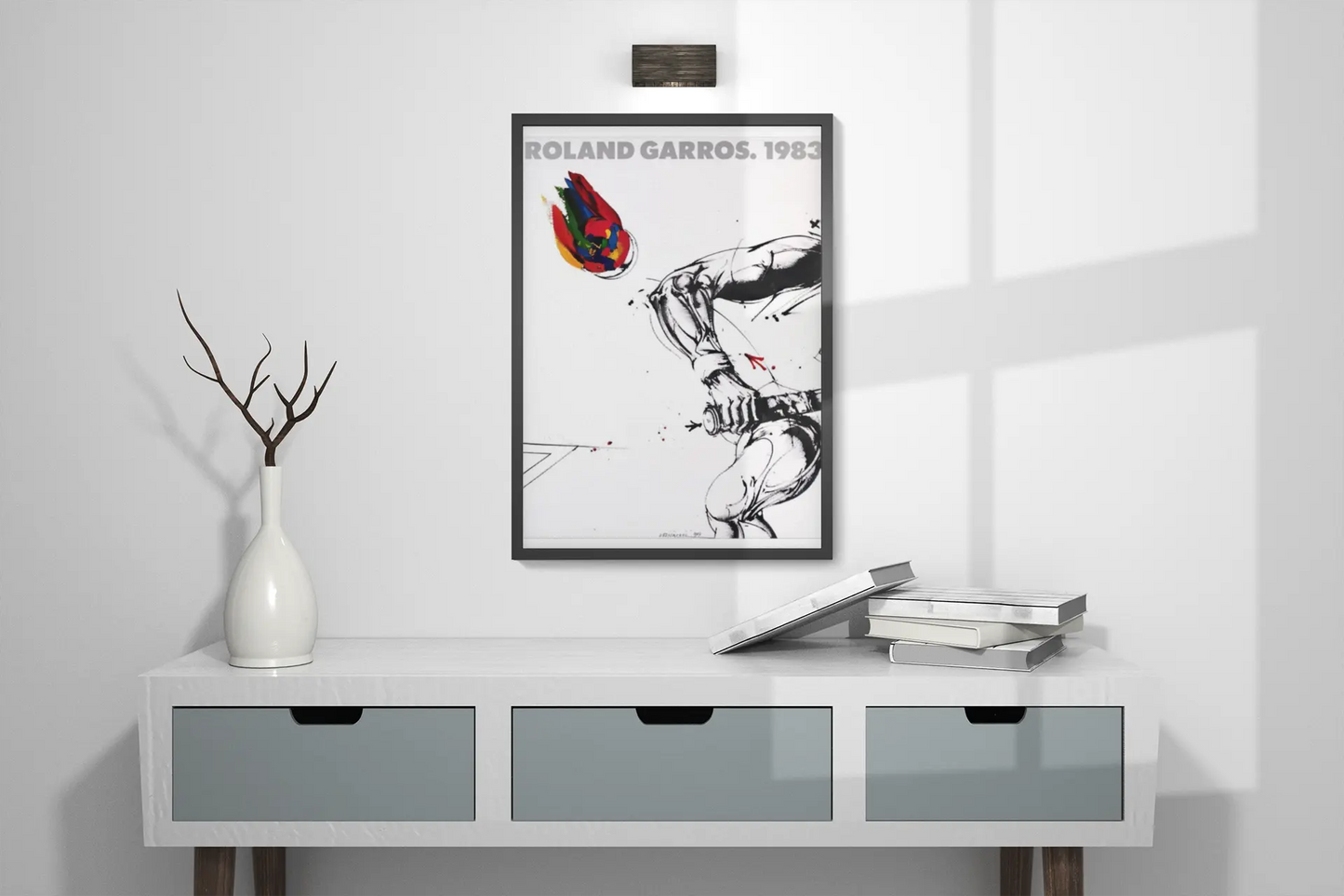 Poster Tennis Roland Garros 1983, poster Vladimir Velickovic Trendsandprints