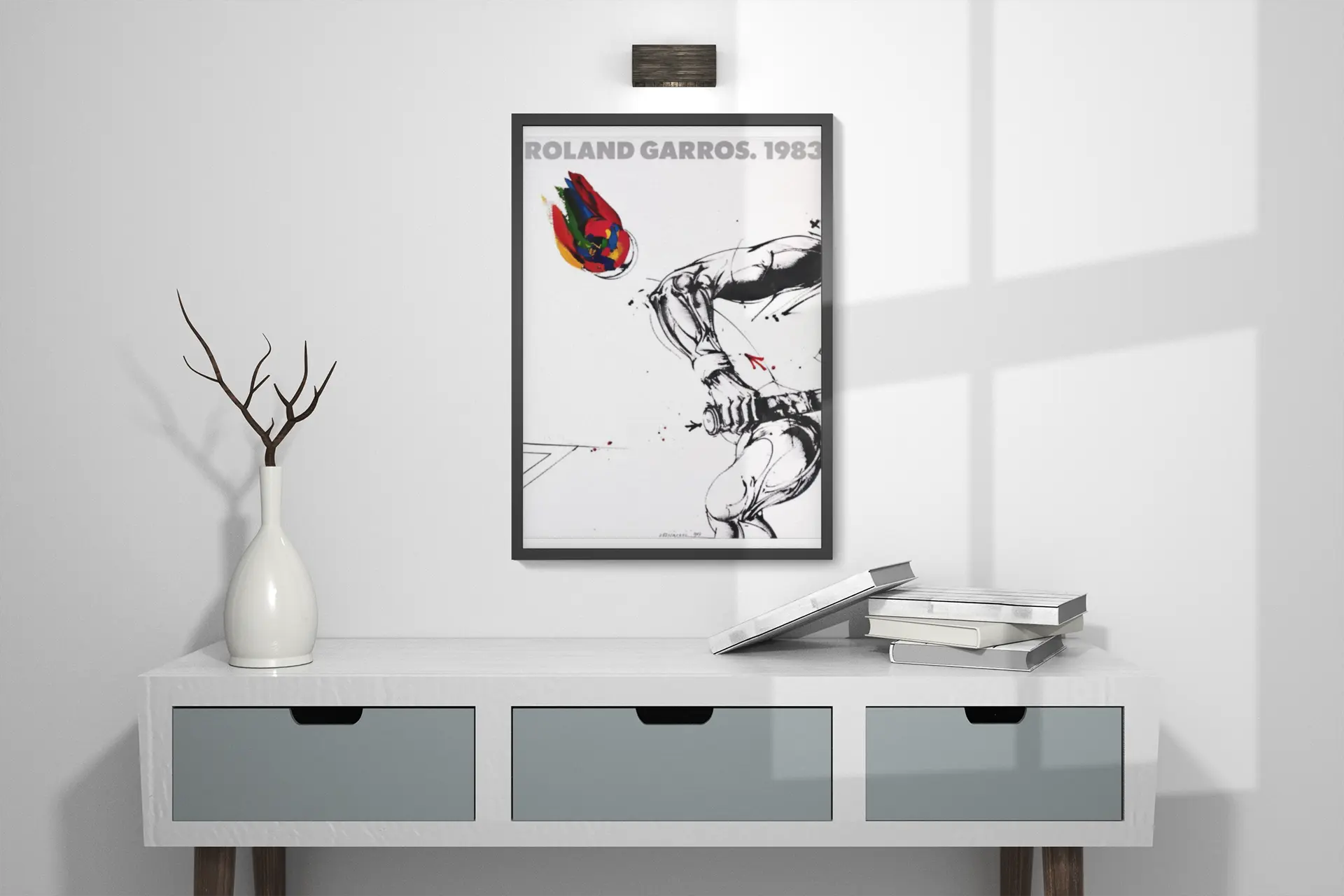 Poster Tennis Roland Garros 1983, poster Vladimir Velickovic Trendsandprints