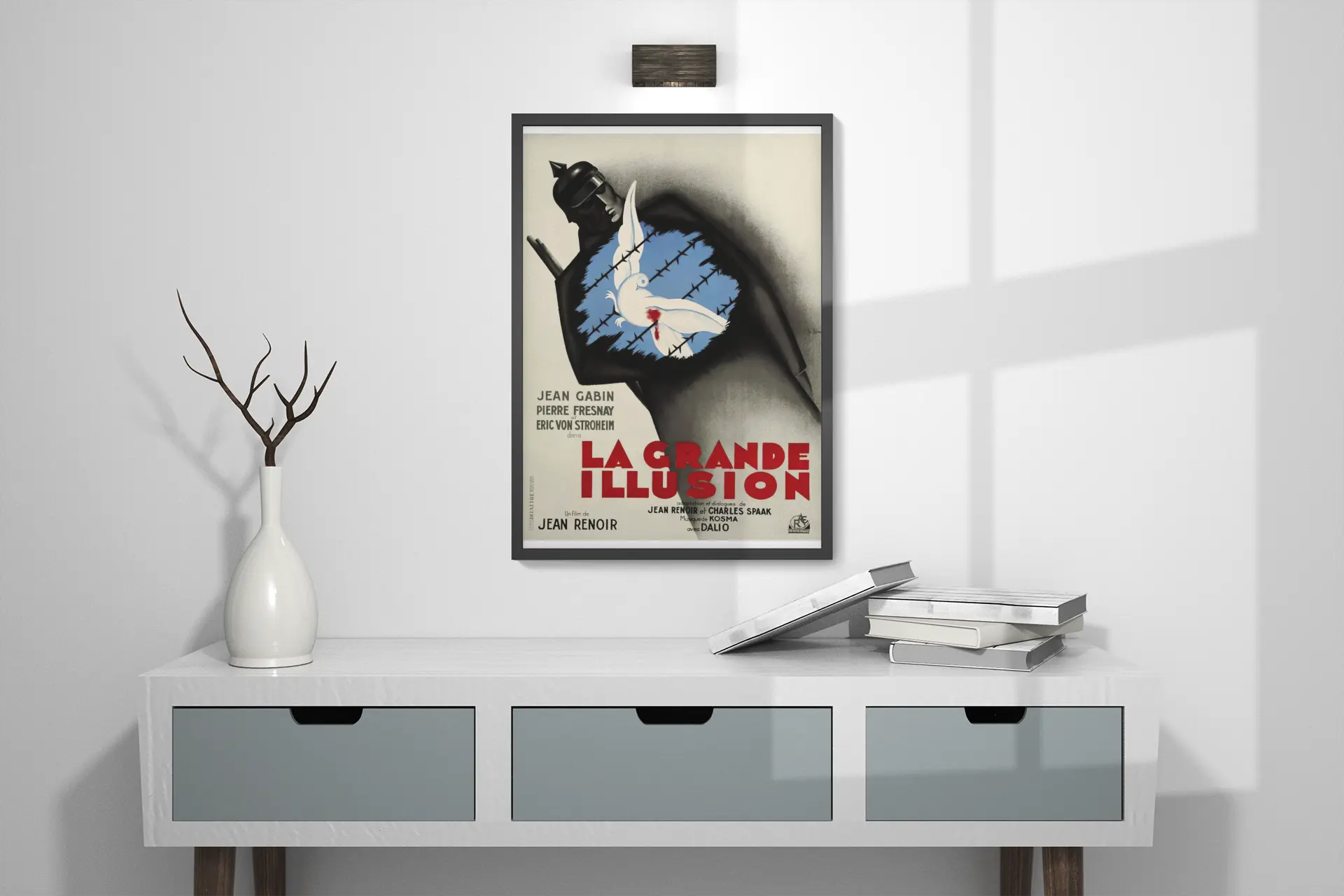 Poster la grande illusion de Jean Renoir, avec Jean Gabin. Film culte français, bernard lancy poster Trendsandprints